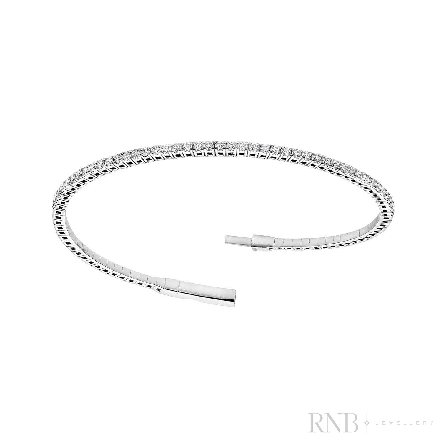 Diamond Bangle Flex Bracelet-RNB Jewellery