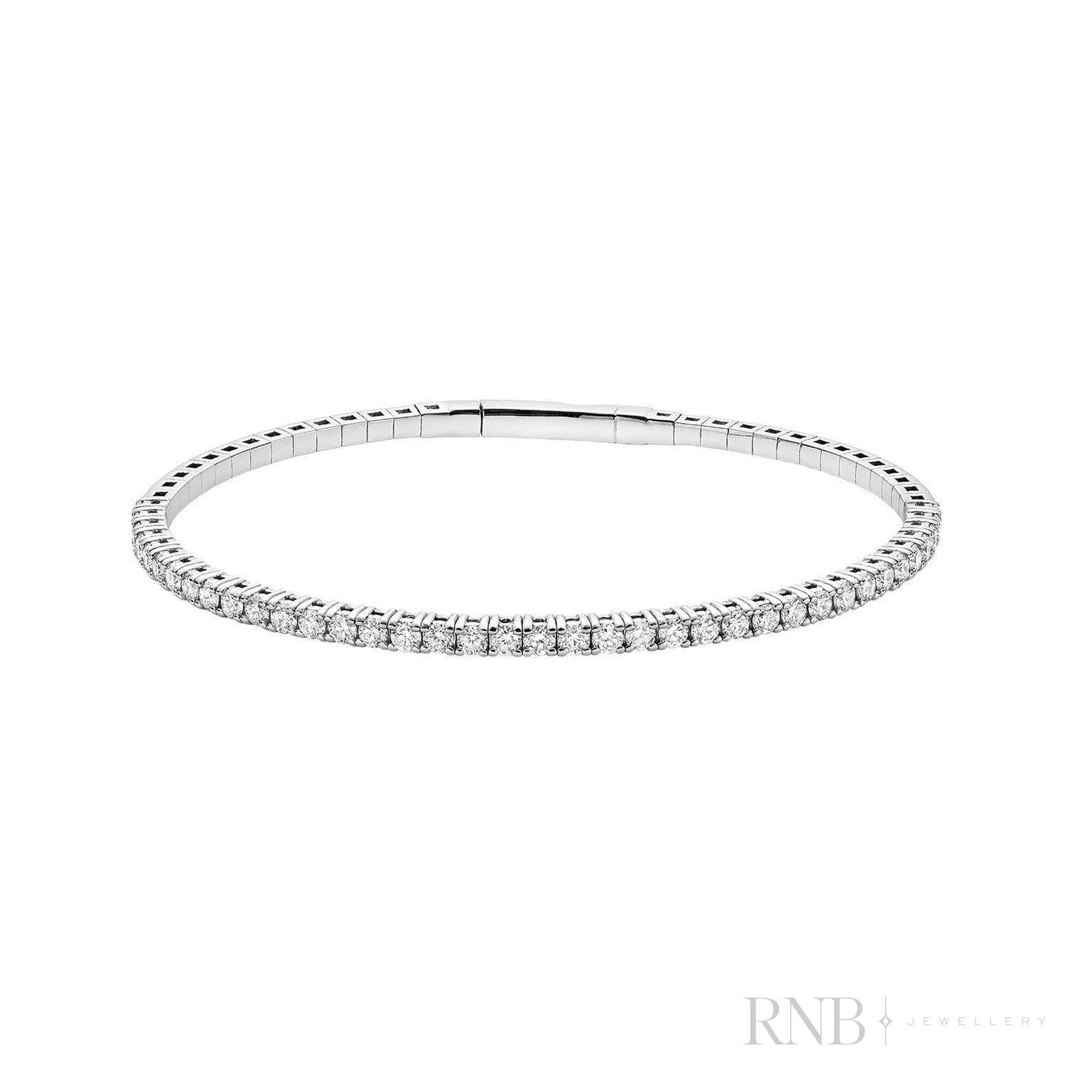 Diamond Bangle Flex Bracelet-RNB Jewellery