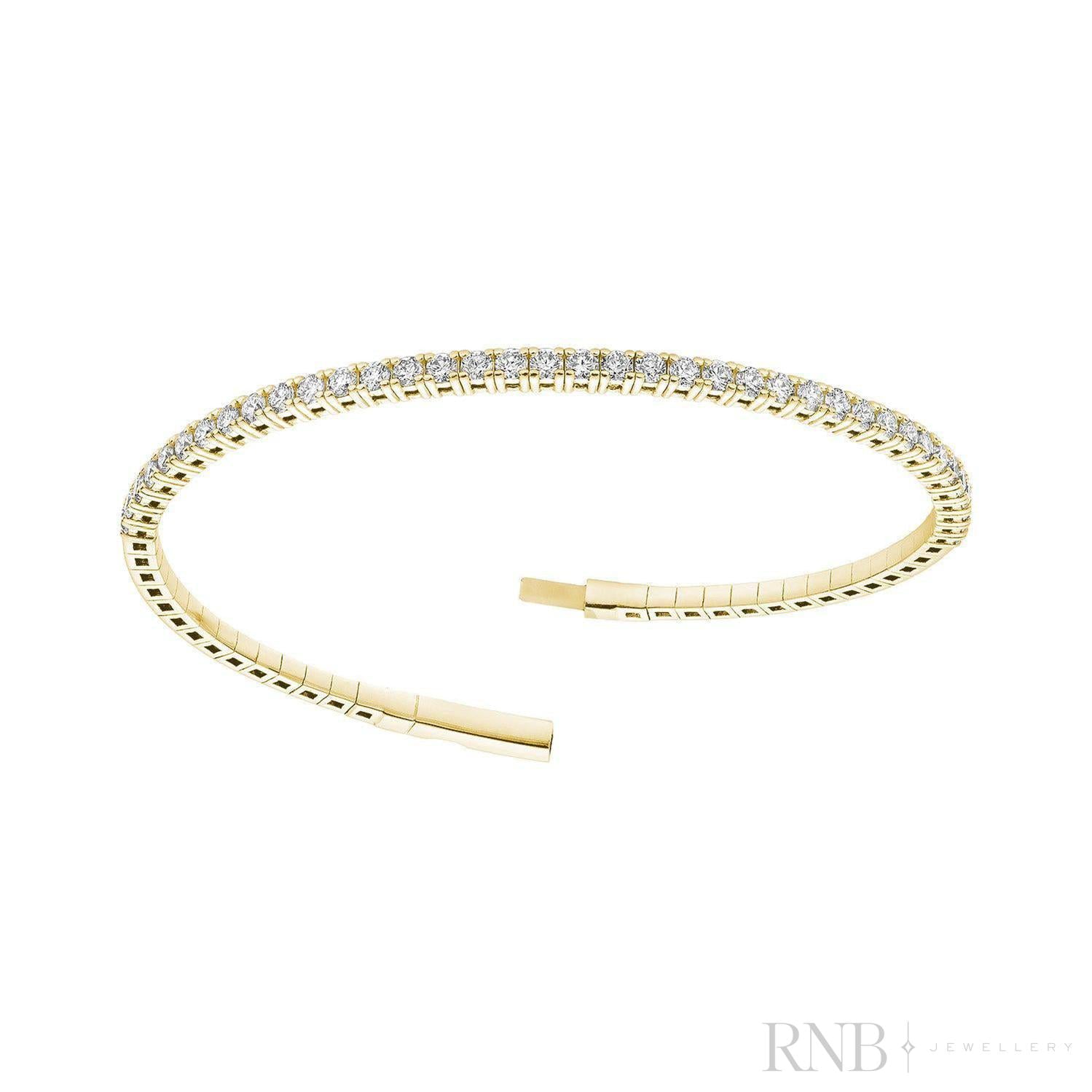 Diamond Bangle Flex Bracelet-RNB Jewellery