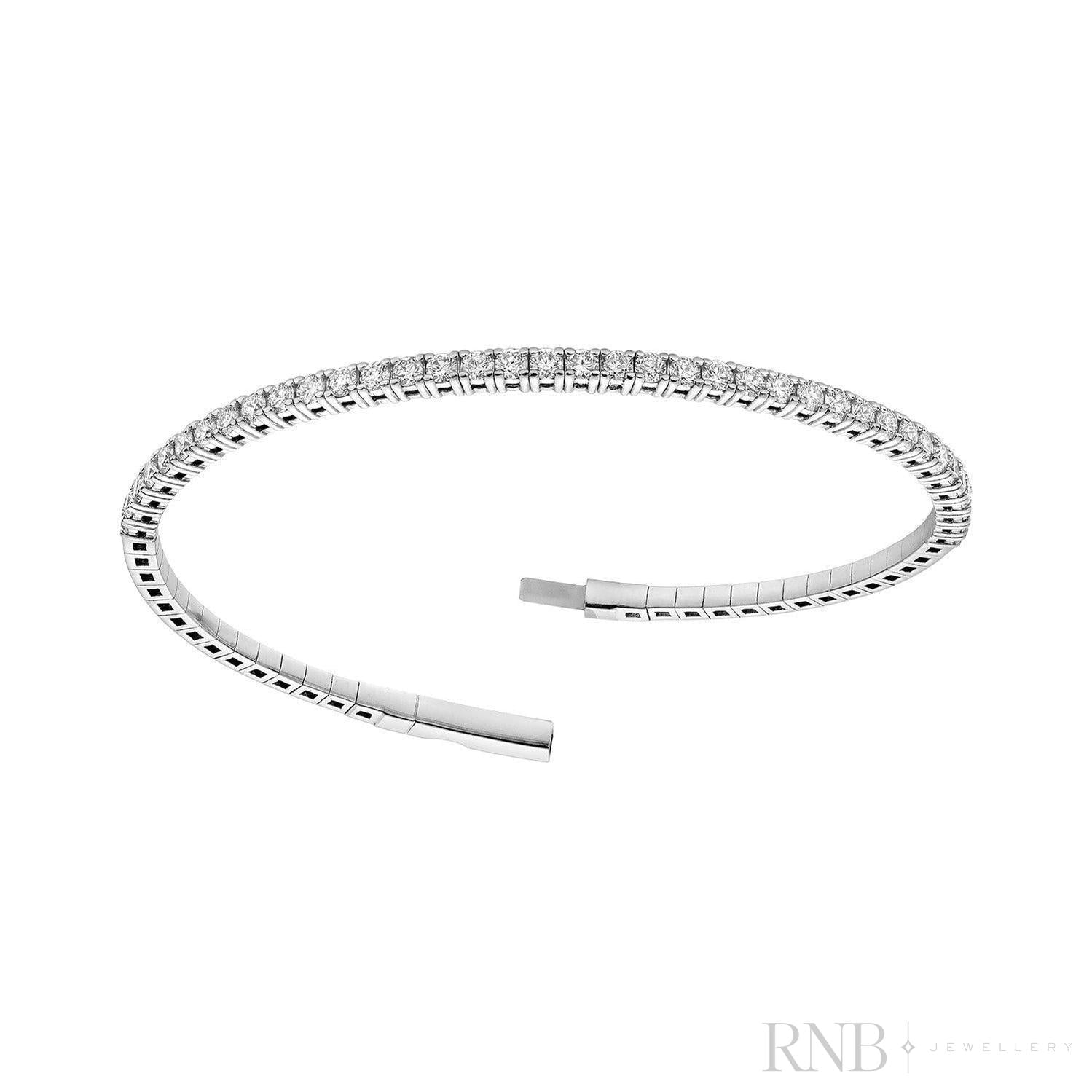 Diamond Bangle Flex Bracelet-RNB Jewellery