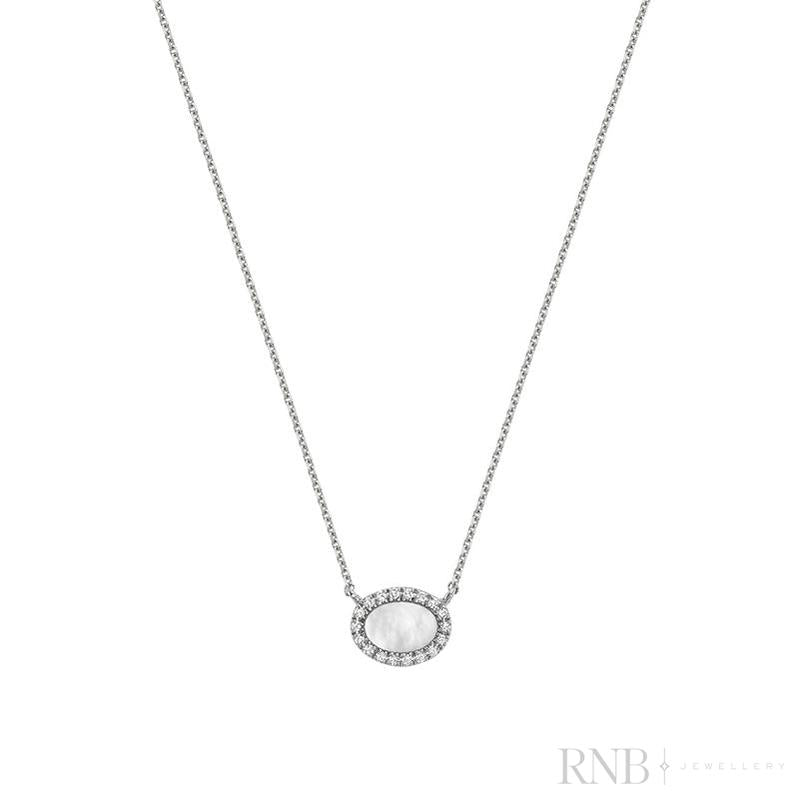 Pearl & Diamond Necklace-RNB Jewellery