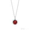 White Gold / Created Ruby / Closeout