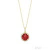 Yellow Gold / Created Ruby / Closeout