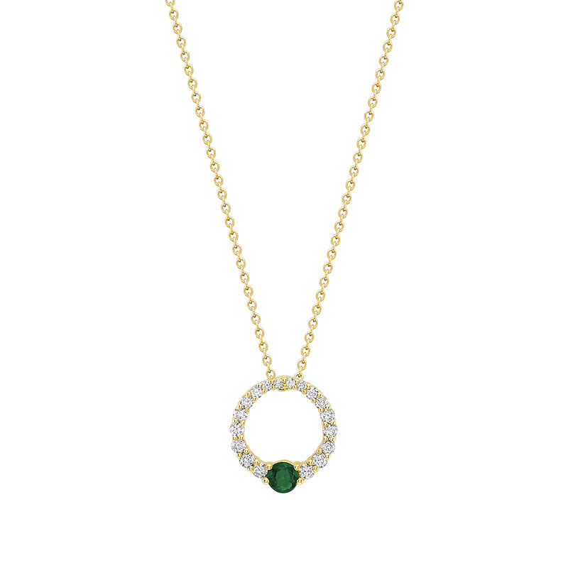 Precious Stone & Diamond Pendant