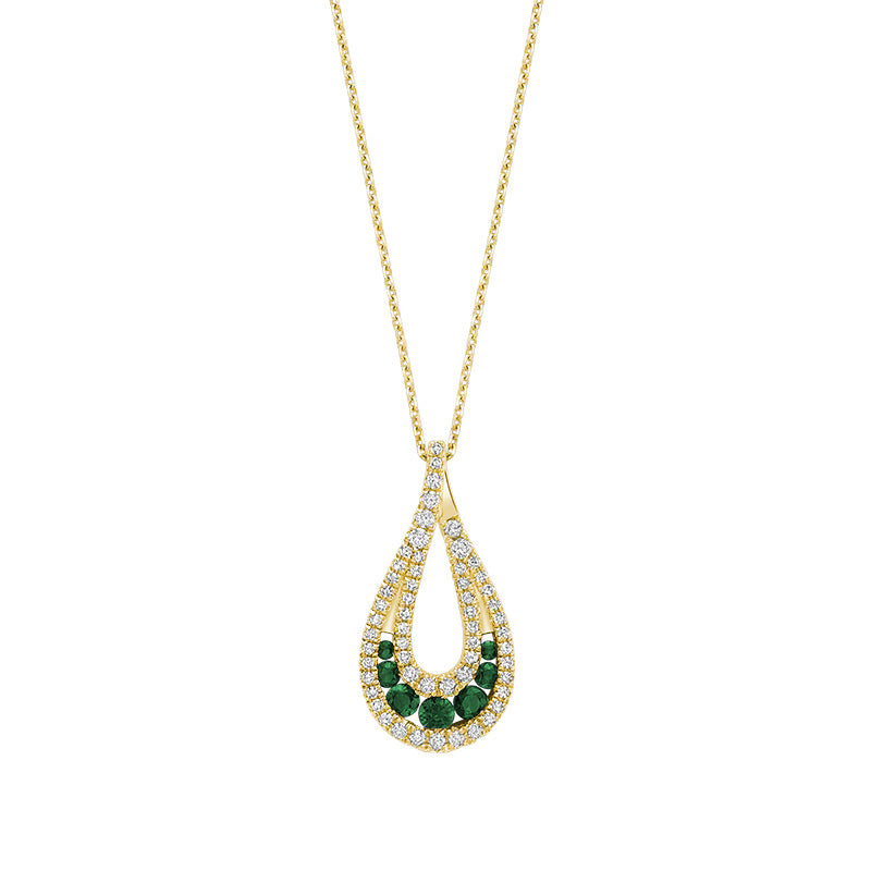 Precious Stone & Diamond Pendant