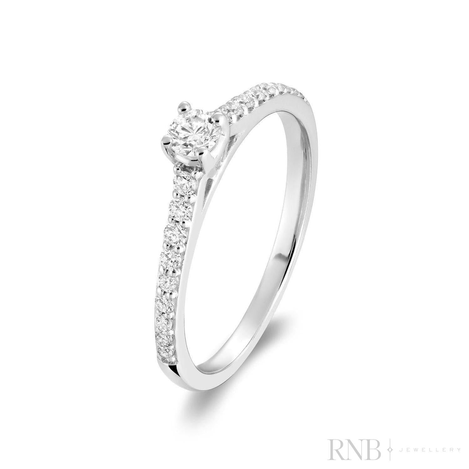 Solitaire Diamond Engagement Ring