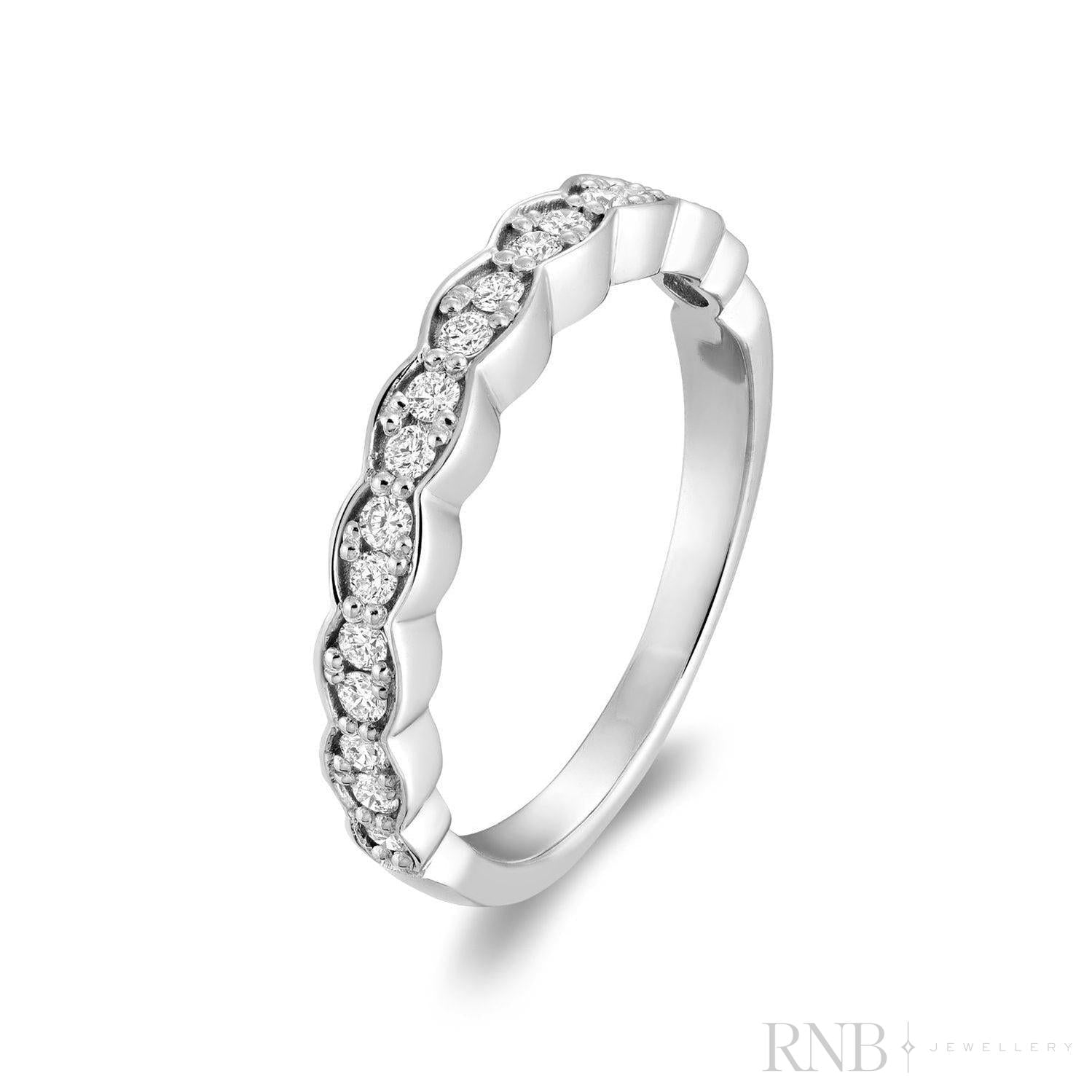 Marquise Illusion Semi Eternity Diamond Ring