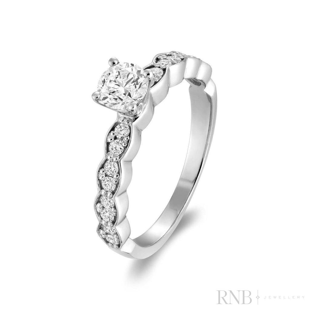 Marquise Illusion Diamond Engagement Ring-RNB Jewellery