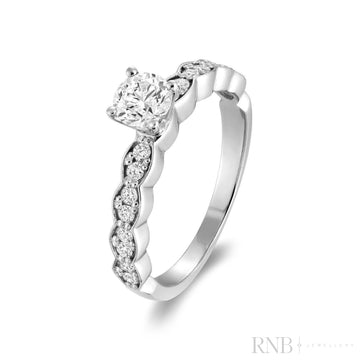 Marquise Illusion Diamond Engagement Ring-RNB Jewellery