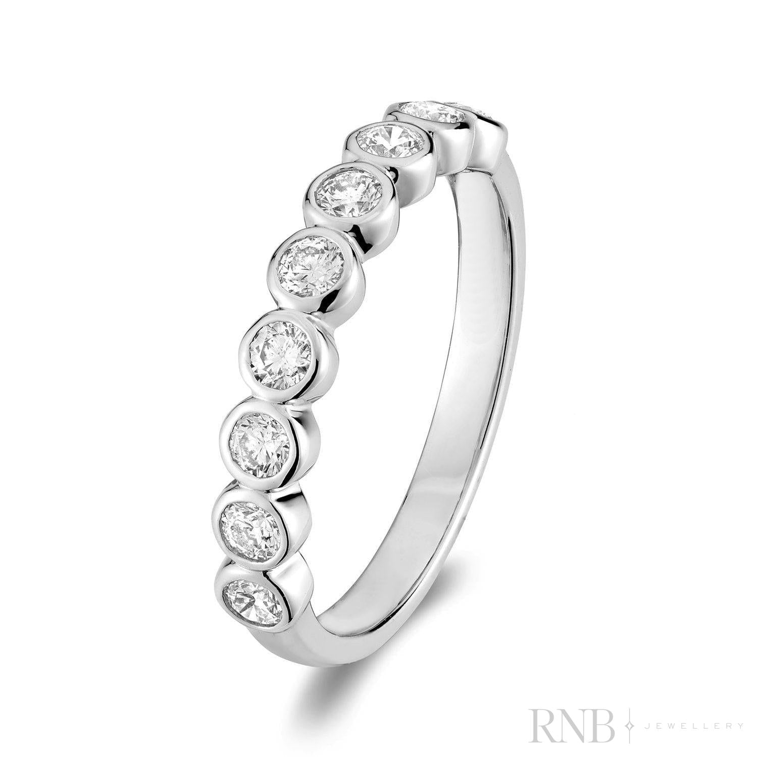 Semi Eternity Bezel Diamond RIng