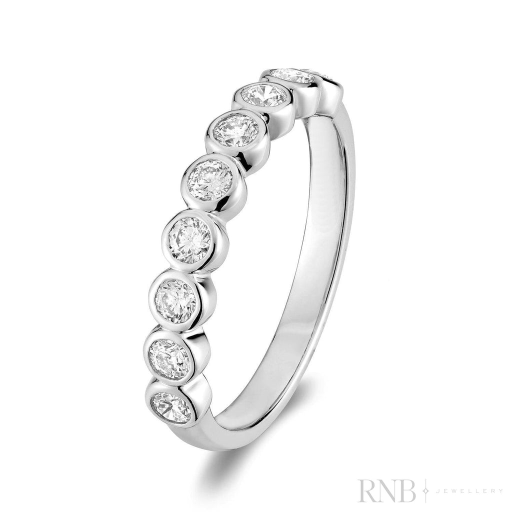 Semi Eternity Bezel Diamond RIng-RNB Jewellery