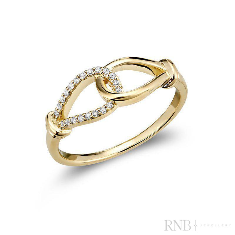 Interlocking Diamond Ring