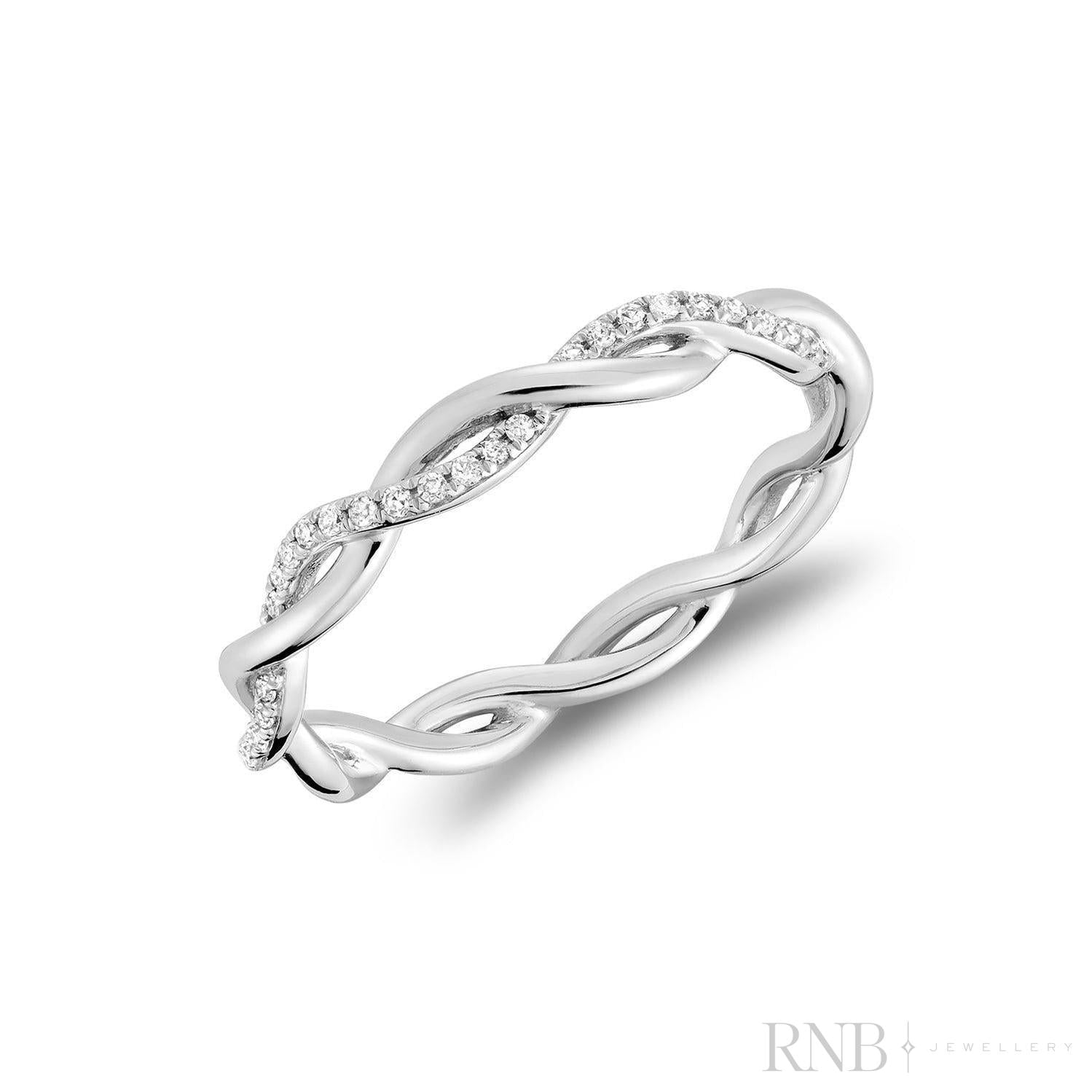 Eternity Twist Diamond Ring-RNB Jewellery