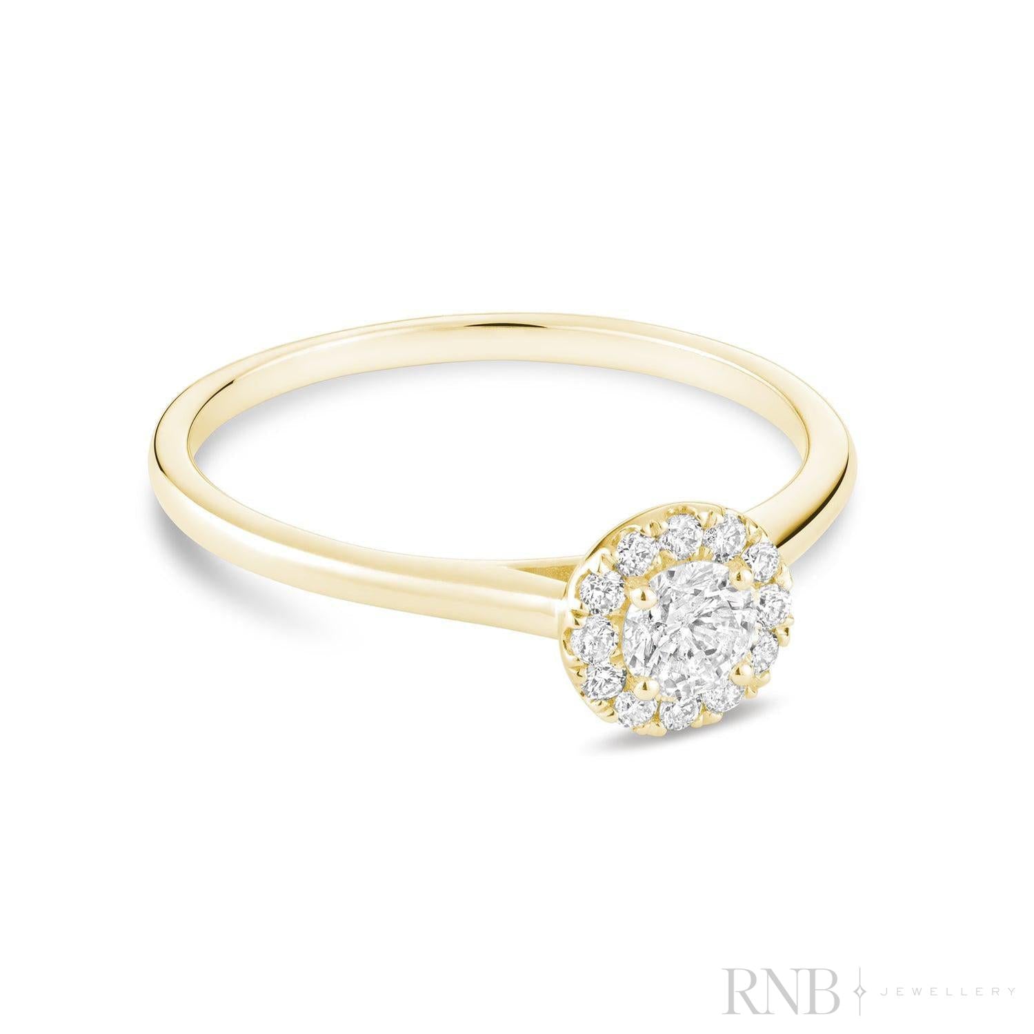 Round Diamond Halo Ring-RNB Jewellery