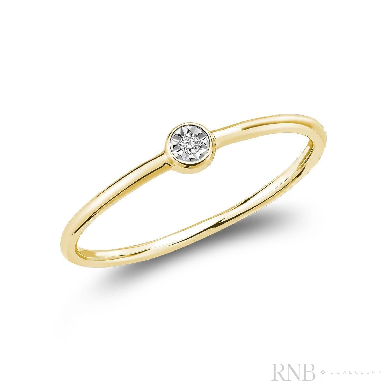 Solitaire Illusion Diamond Ring-RNB Jewellery