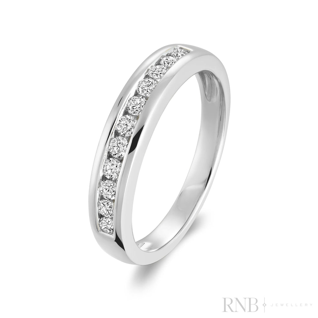 Semi Eternity Channel Set Diamond Ring-RNB Jewellery