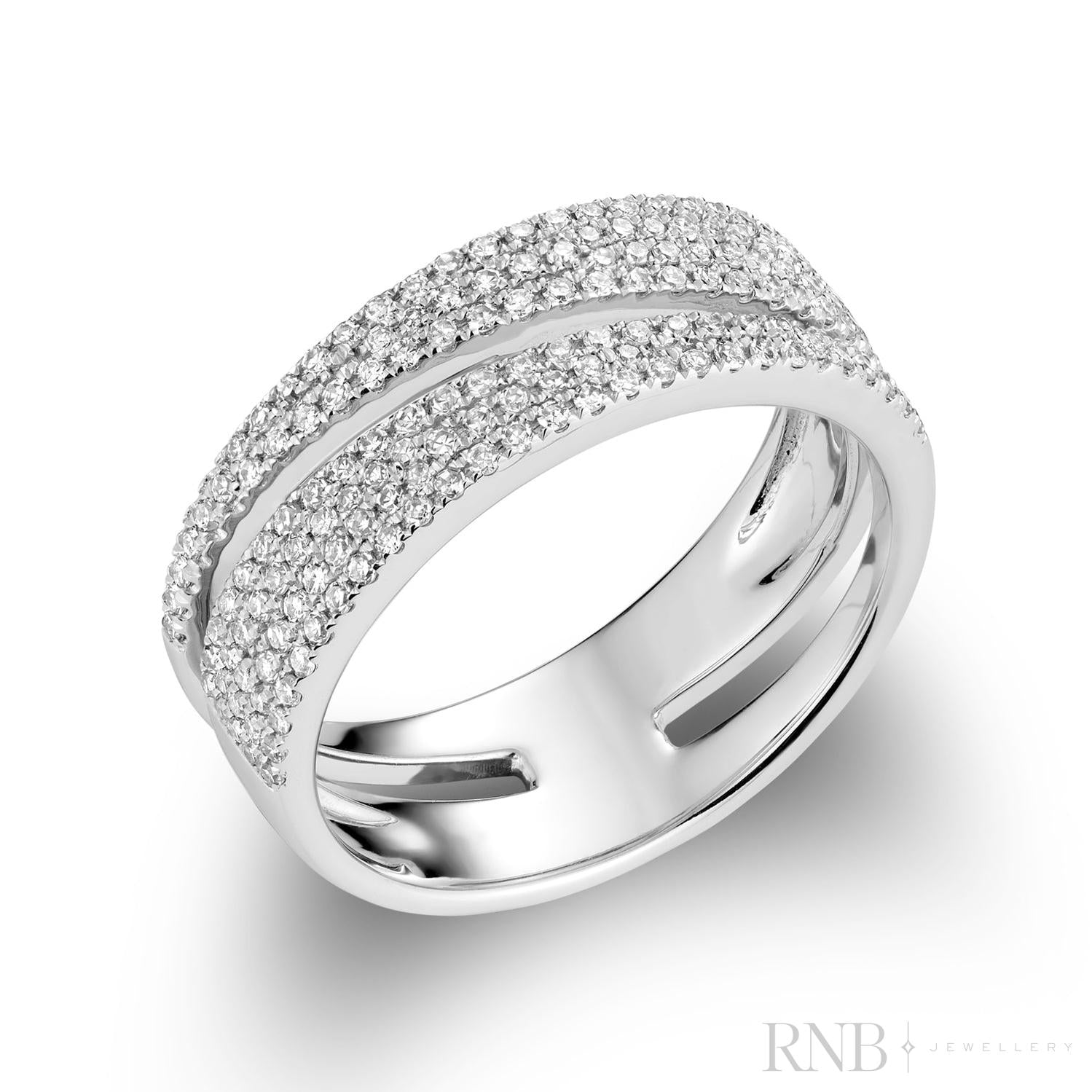 Wide Pave Fancy Diamond Ring-RNB Jewellery