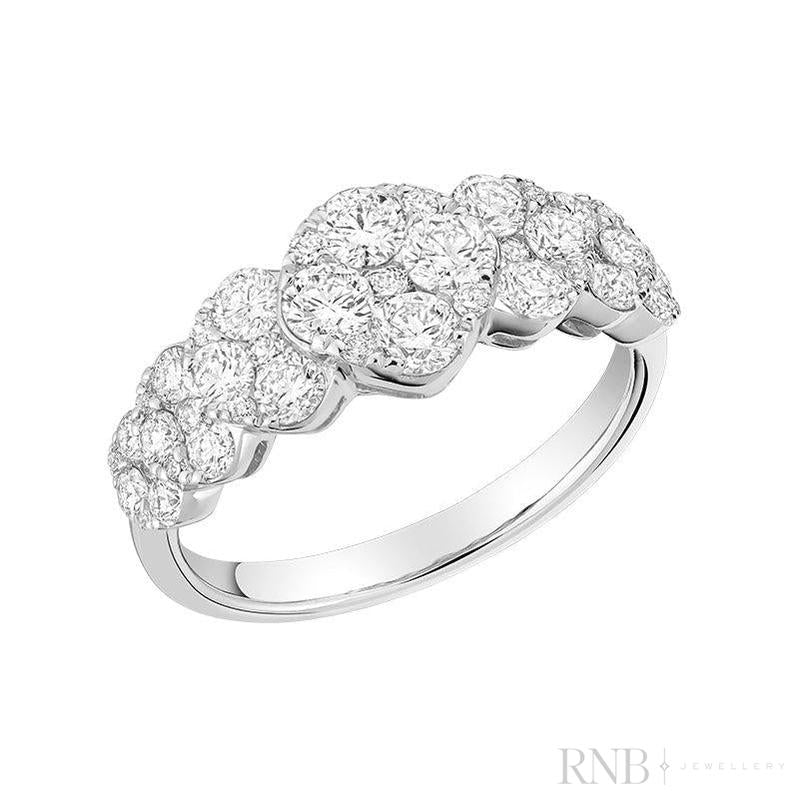 Fancy Multi Cluster Diamond Ring-RNB Jewellery