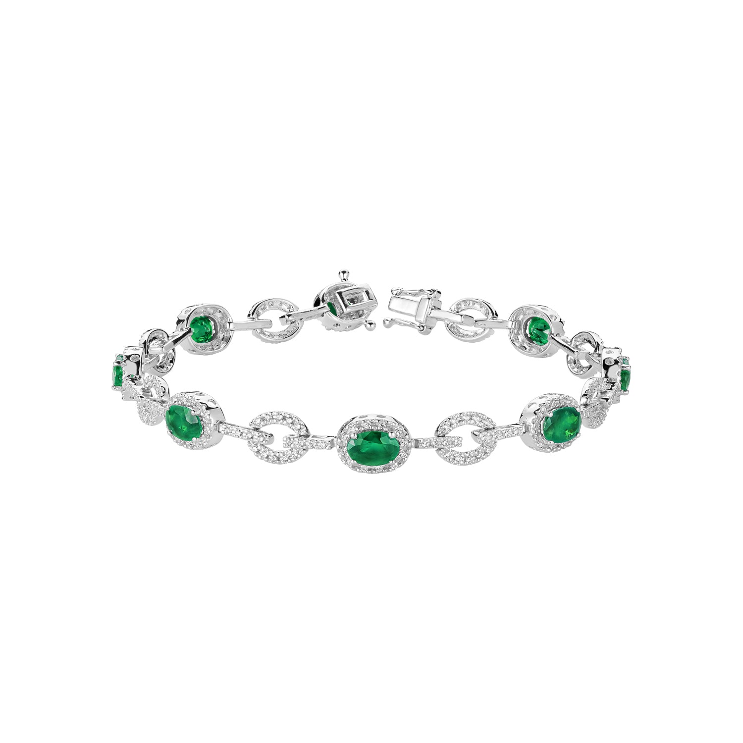 Precious Stone & Diamond Bracelet