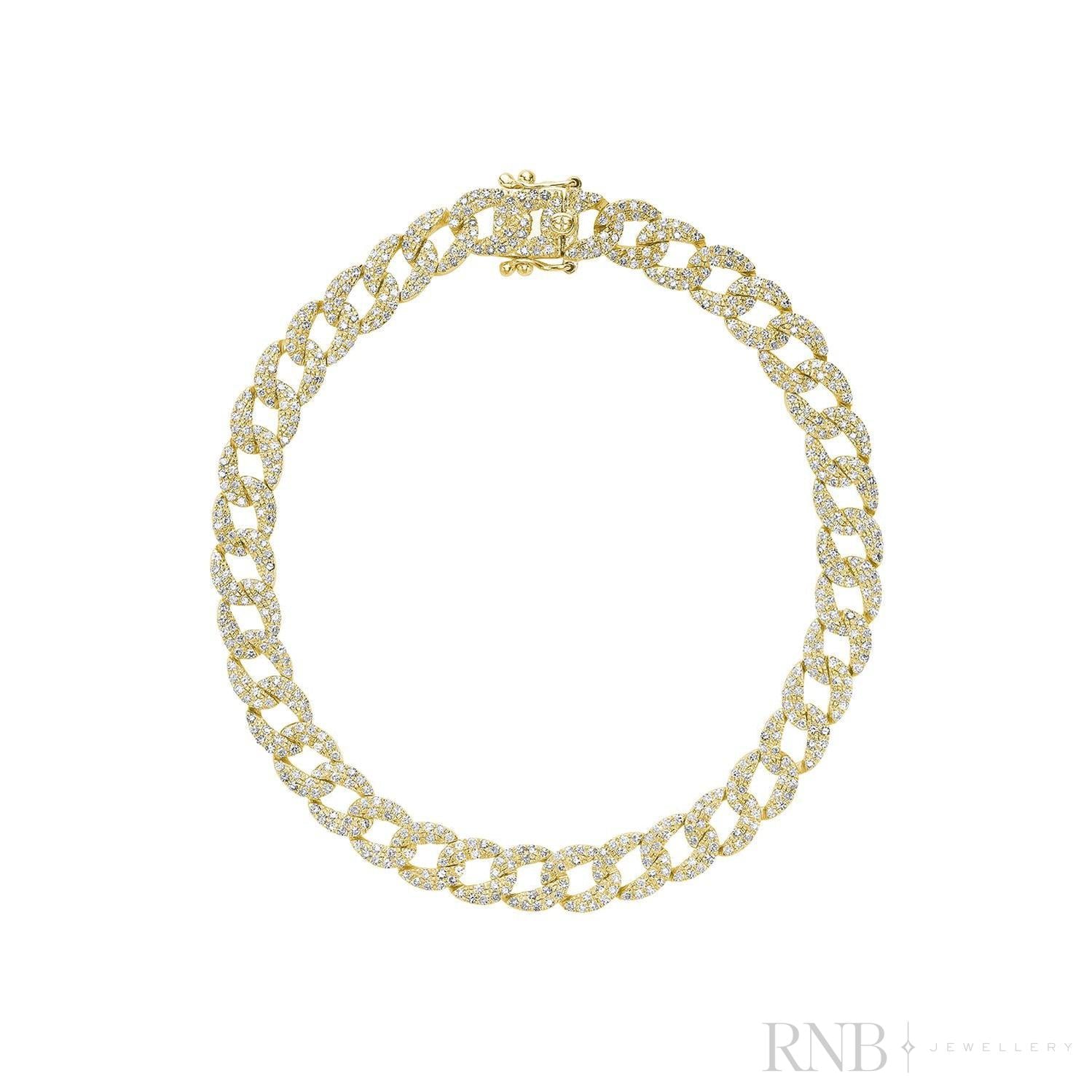 Cuban Link Diamond Bracelet