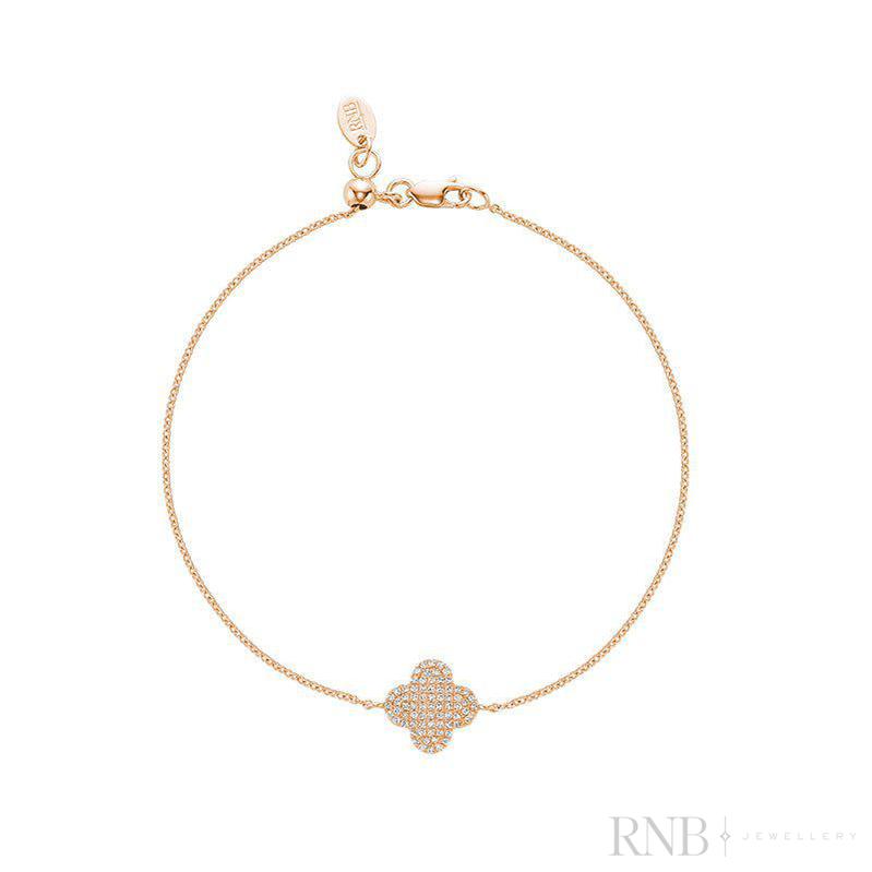 Diamond Clover Bracelet-RNB Jewellery