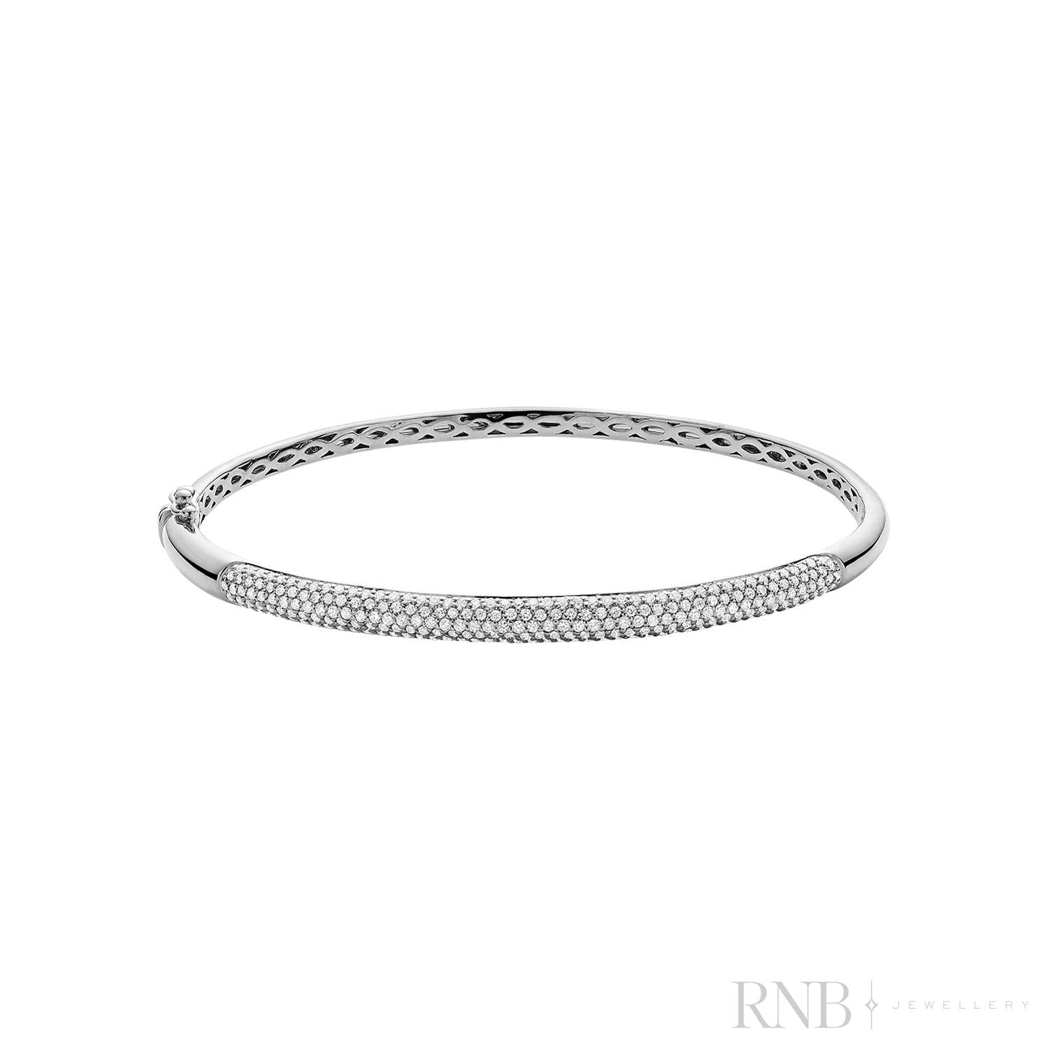 Pave Diamond Bangle Bracelet