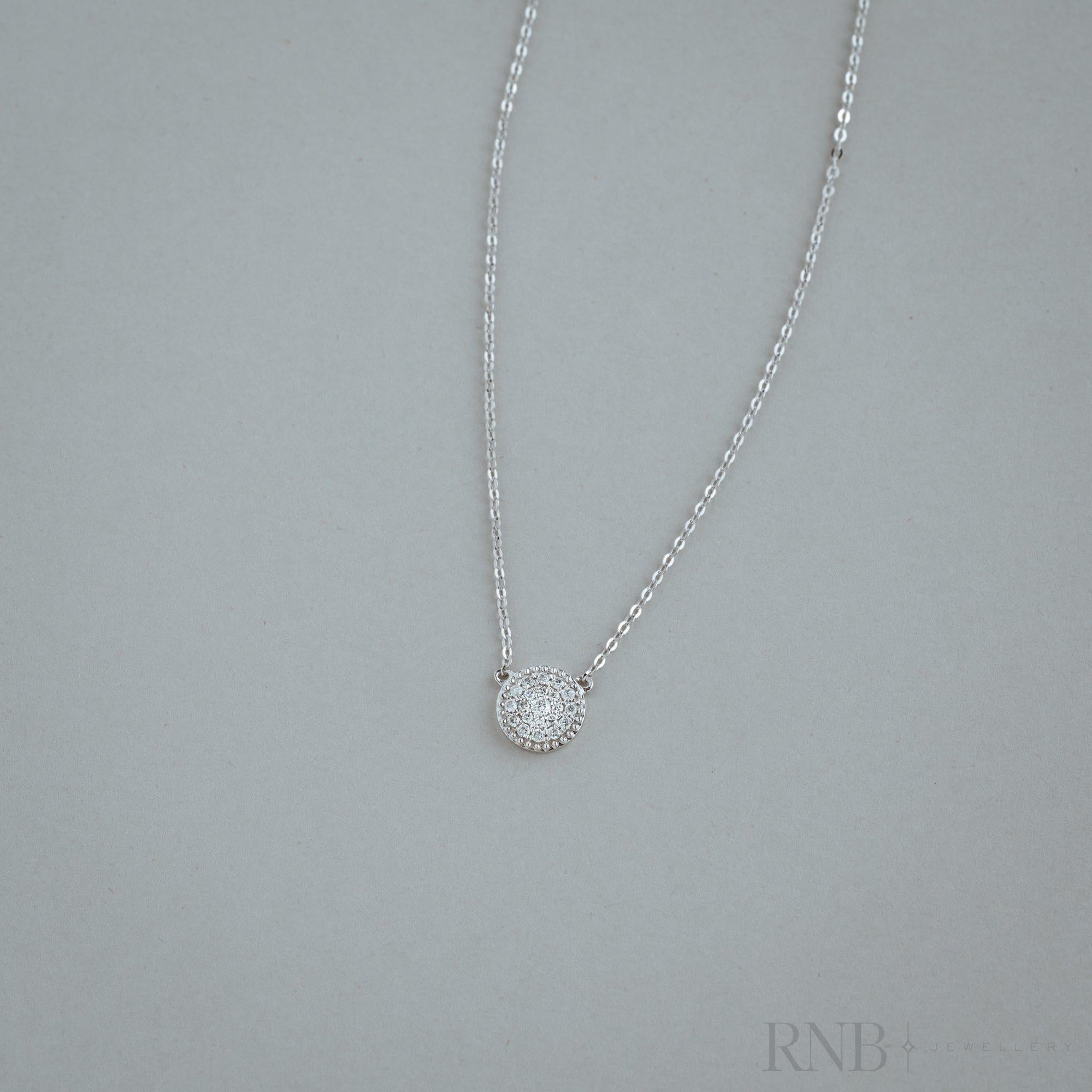 Round Diamond Necklace-RNB Jewellery