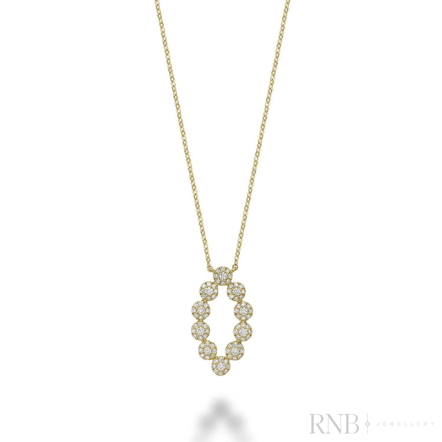 Martini Cup Fashion Diamond Necklace-RNB Jewellery