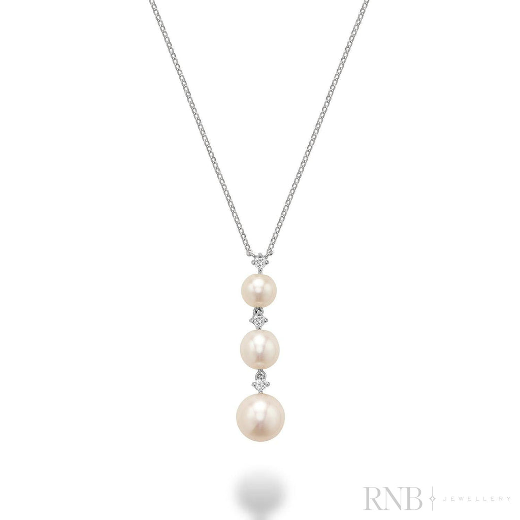 Pearl and Diamond Necklace-RNB Jewellery