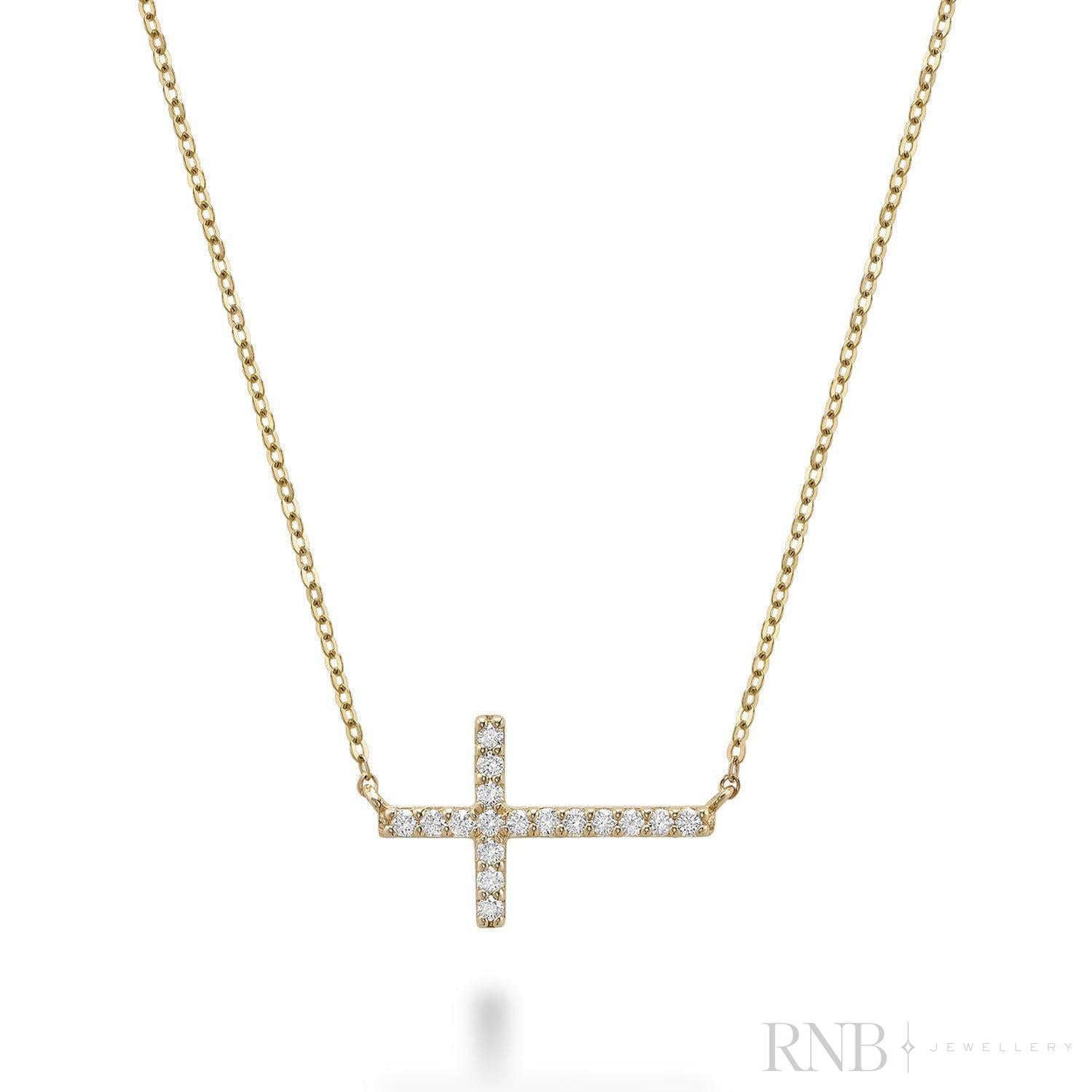 Religious Cross Diamond Necklace-RNB Jewellery