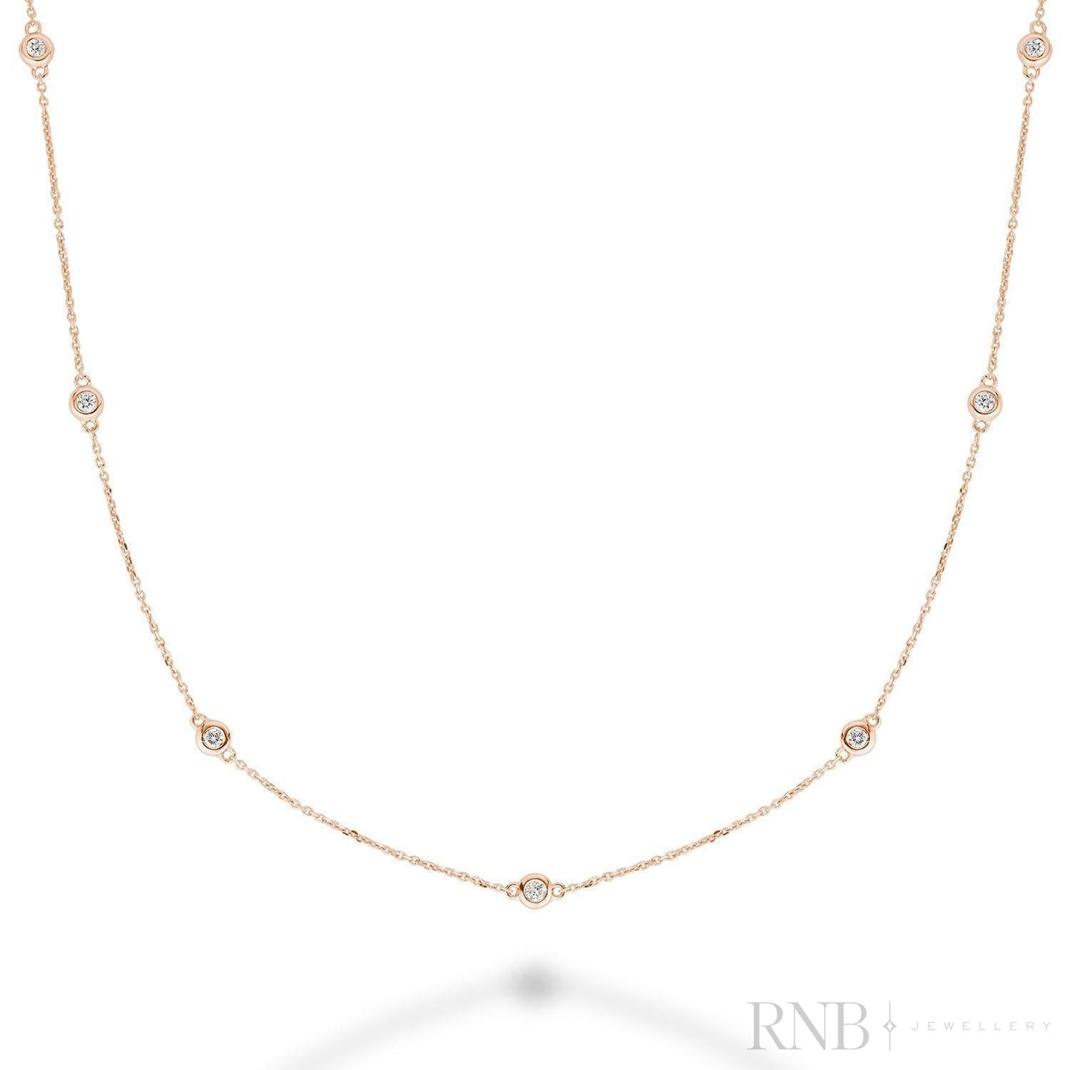 Diamond by the Yard Necklace-RNB Jewellery