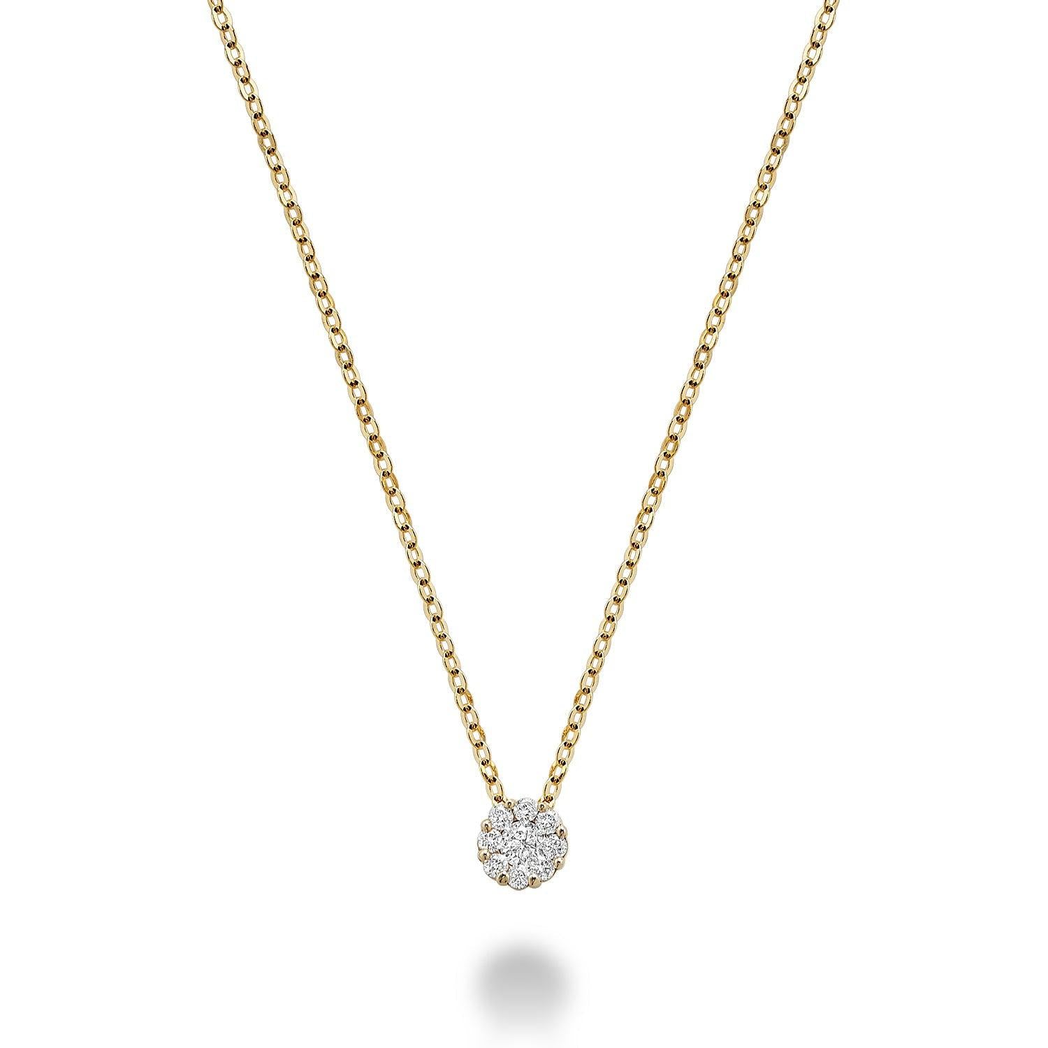 Cluster Diamond Pendant-RNB Jewellery