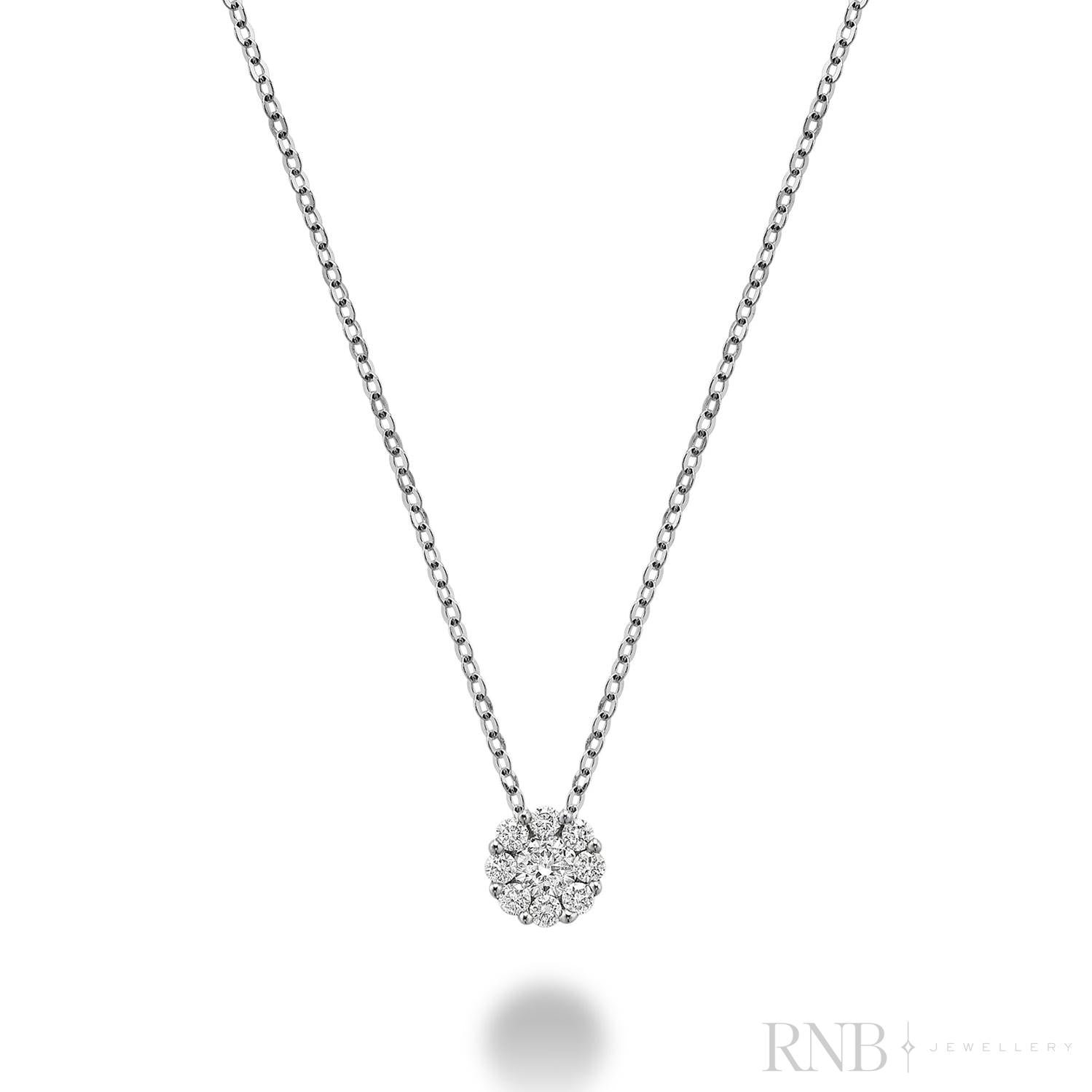 Cluster Diamond Pendant-RNB Jewellery