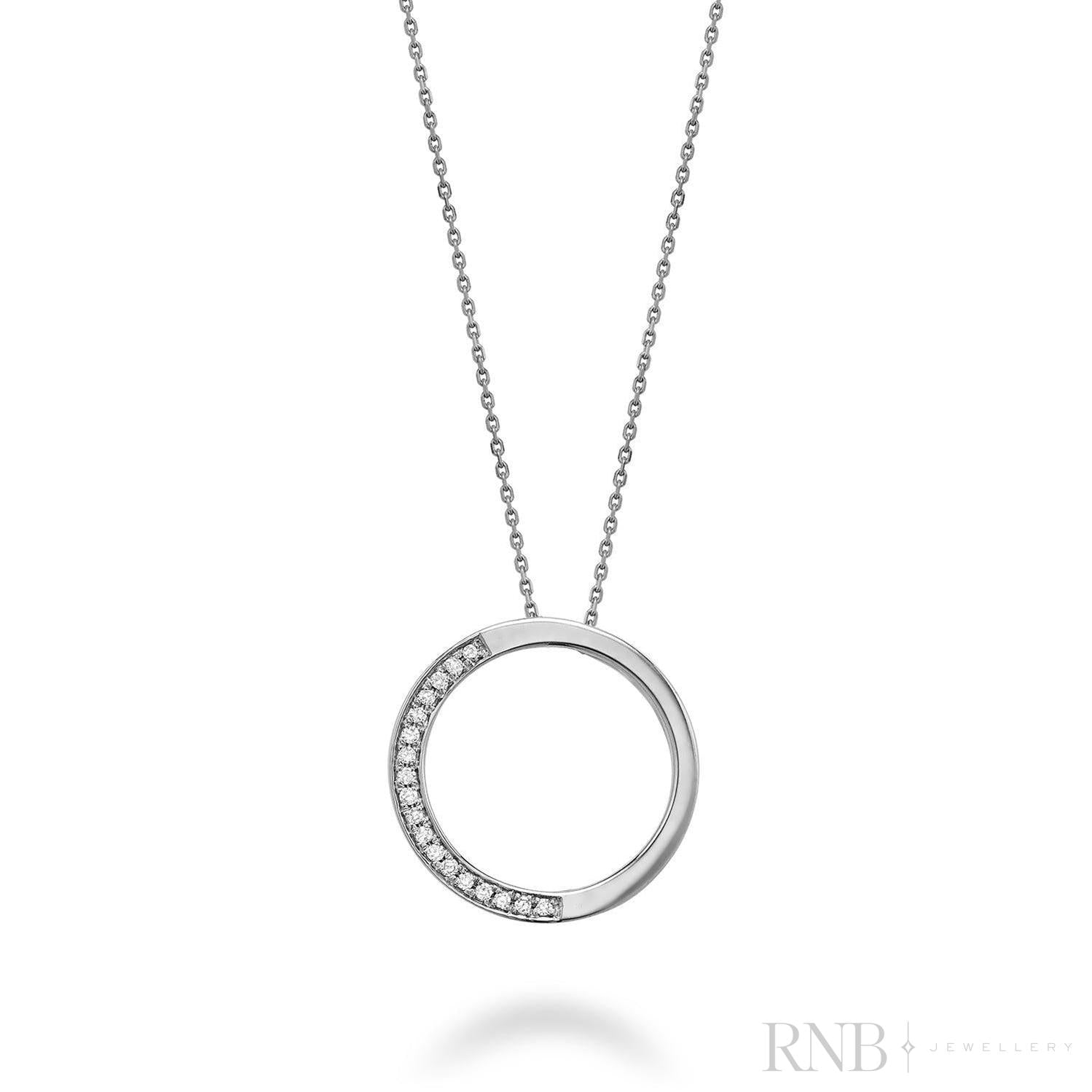 Circle of Life Semi Diamond Pendant-RNB Jewellery