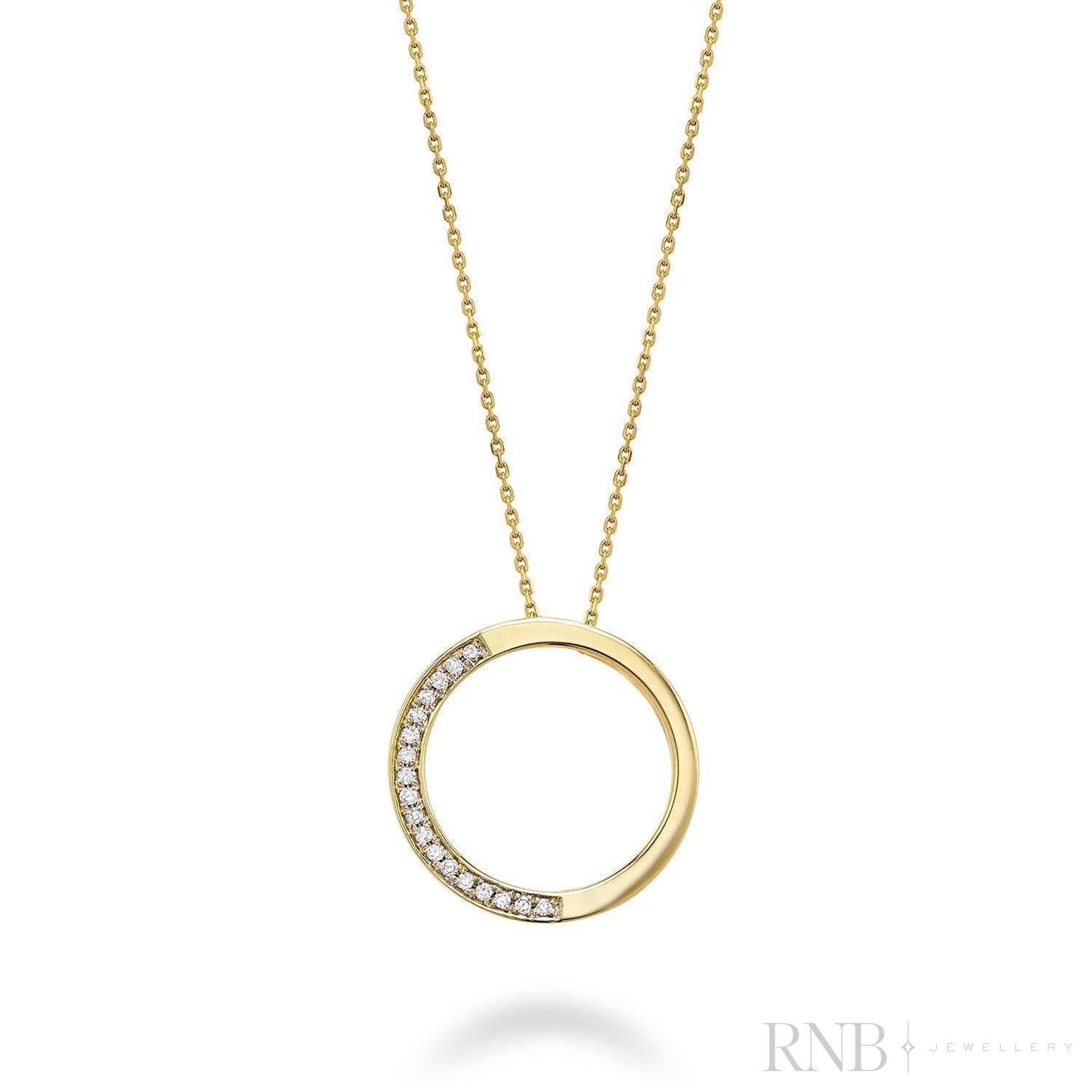 Circle of Life Semi Diamond Pendant-RNB Jewellery