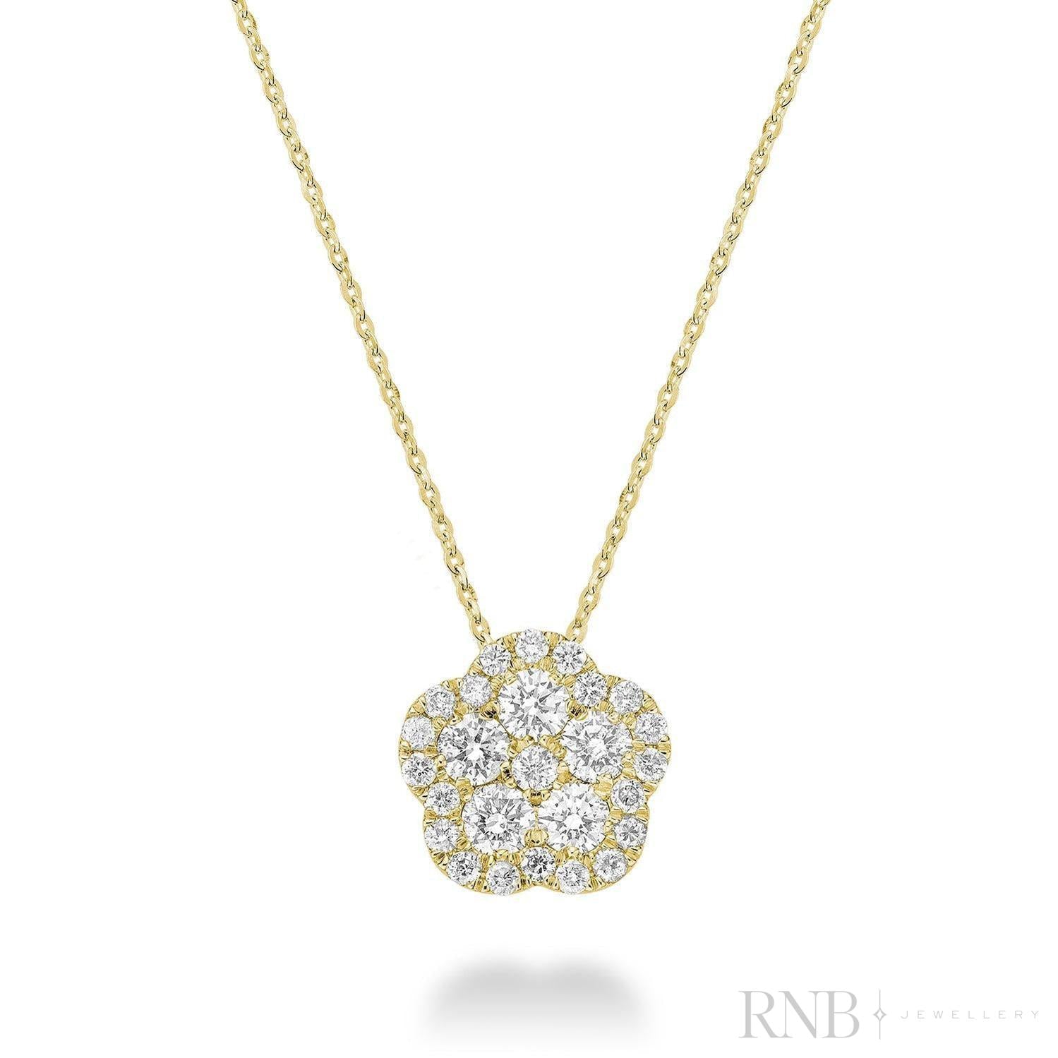 Flower Diamond Pendant-RNB Jewellery