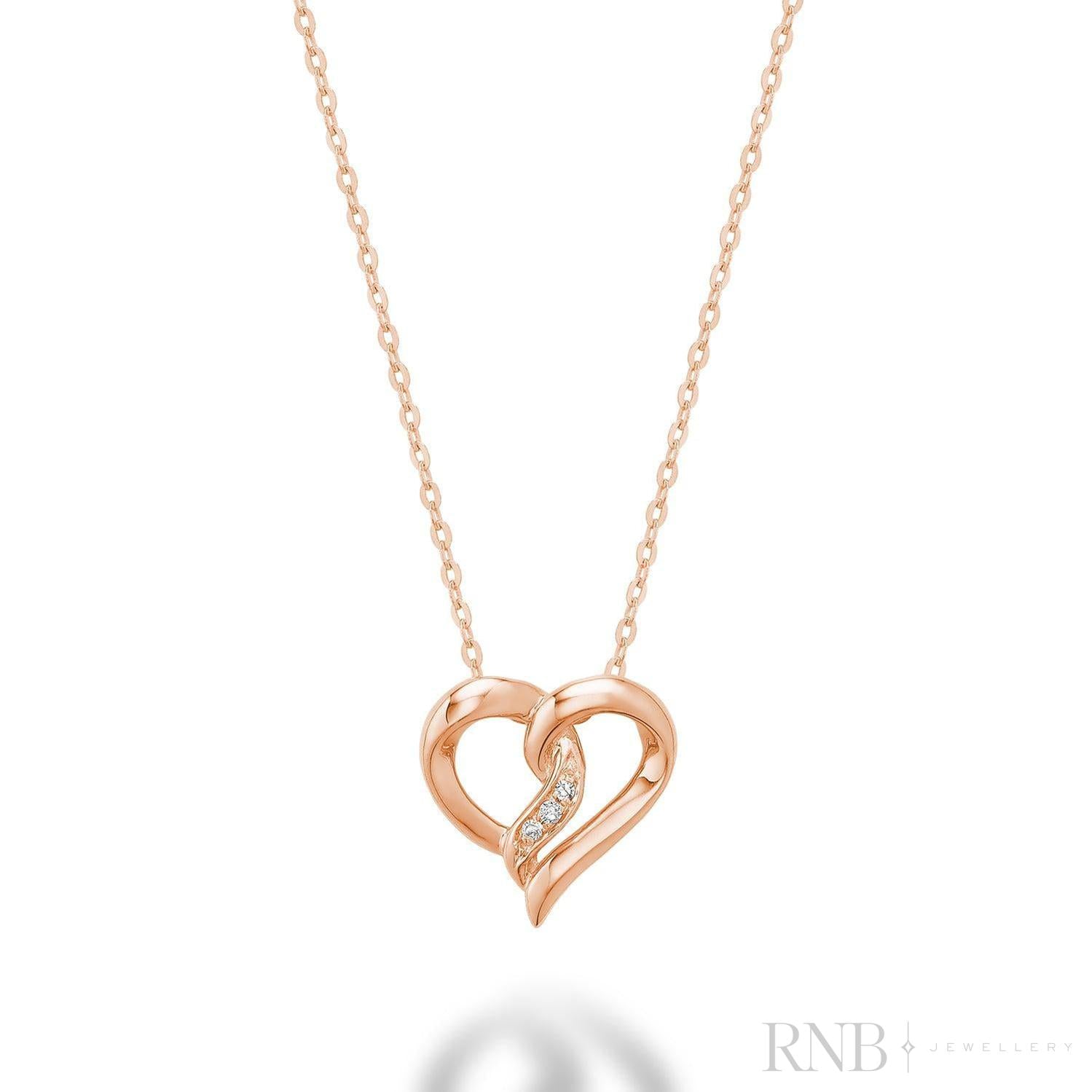 Fancy Heart Diamond Pendant-RNB Jewellery