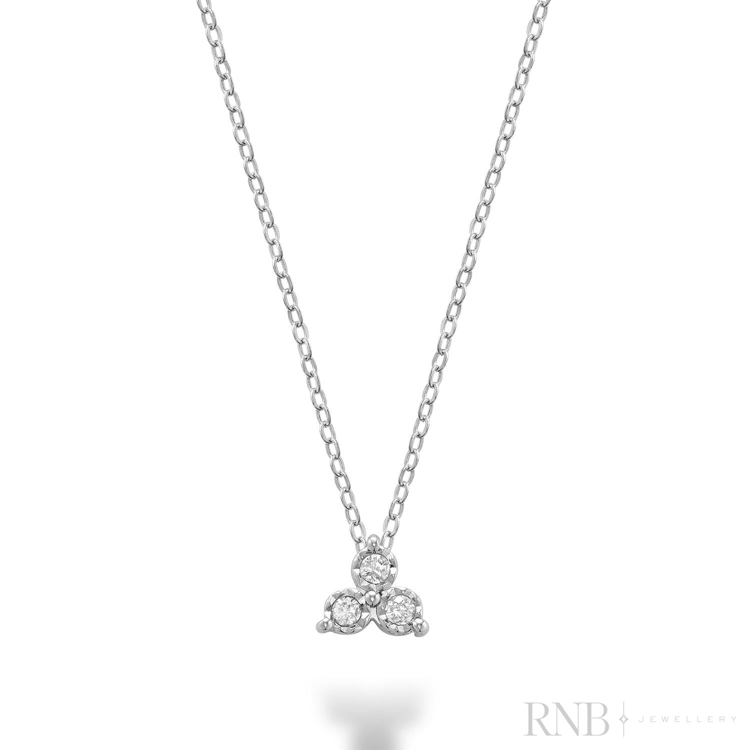 Illusion Trinity Diamond Pendant-RNB Jewellery