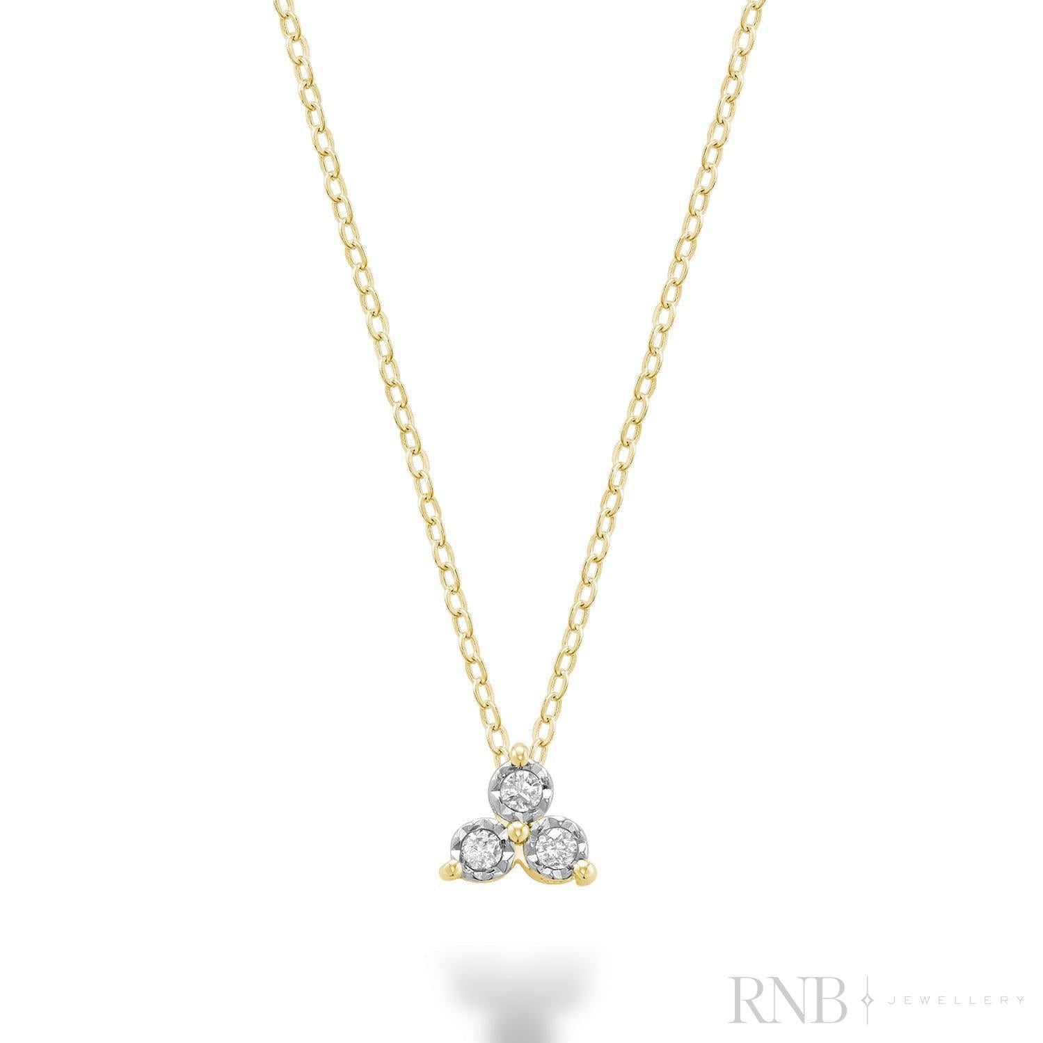 Illusion Trinity Diamond Pendant-RNB Jewellery