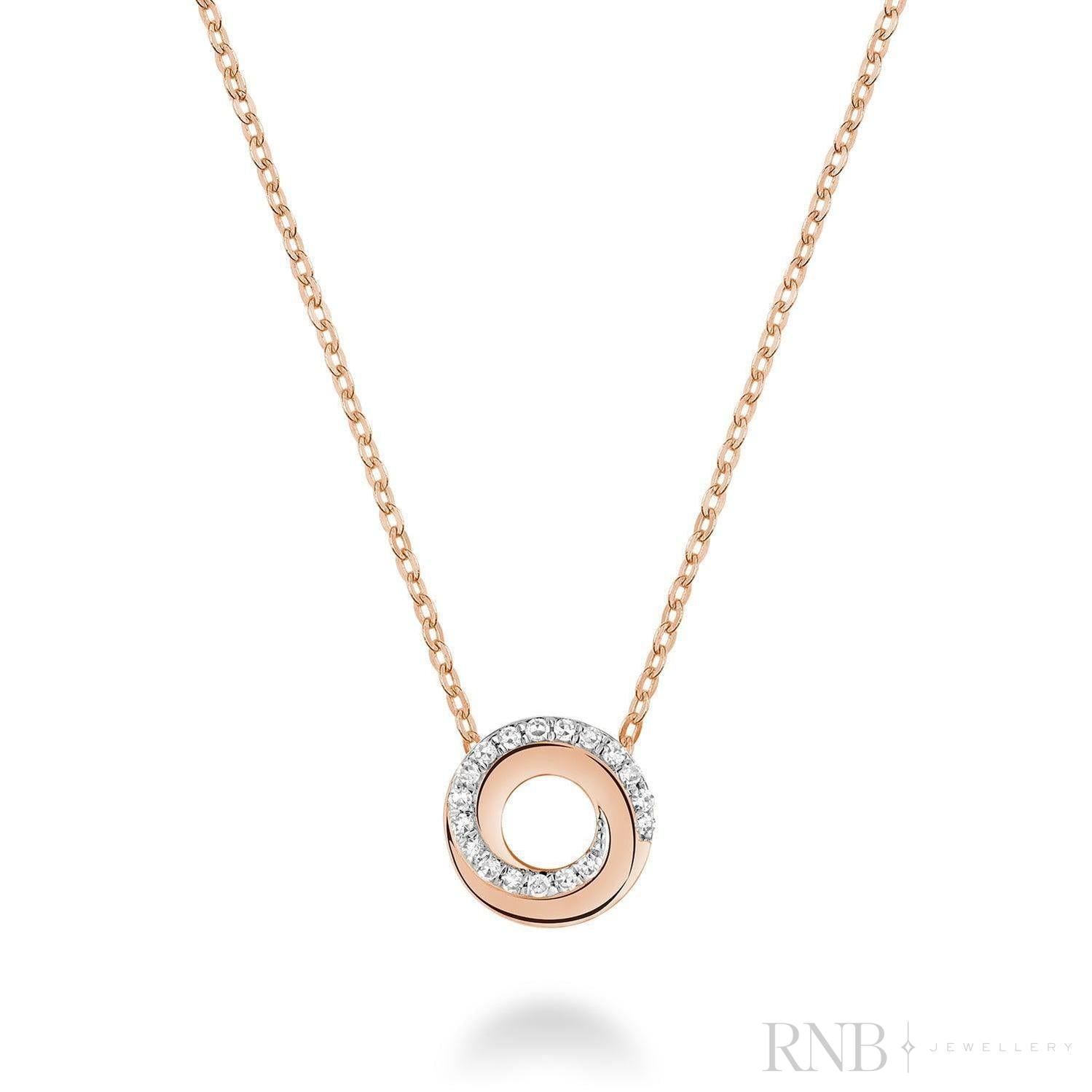 Whirl Diamond Pendant-RNB Jewellery