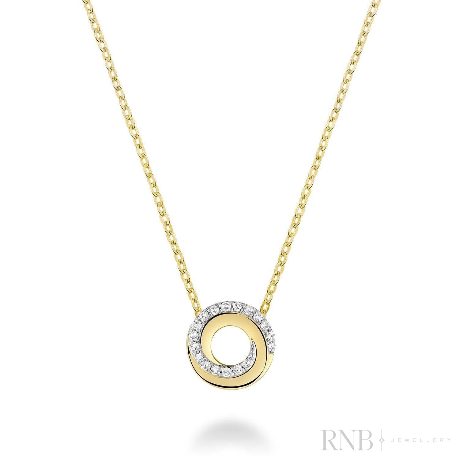 Whirl Diamond Pendant-RNB Jewellery