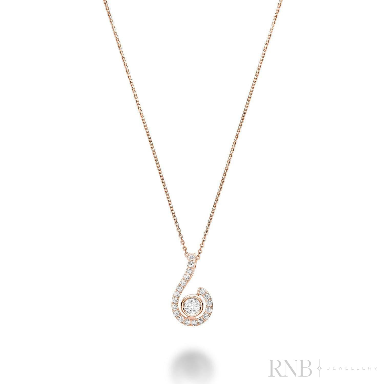 Drop Diamond Pendant-RNB Jewellery