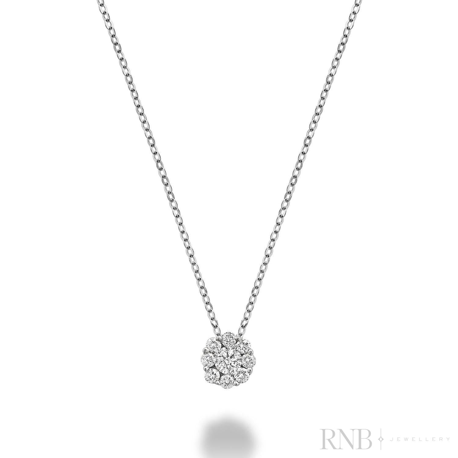 Cluster Diamond Pendant-RNB Jewellery