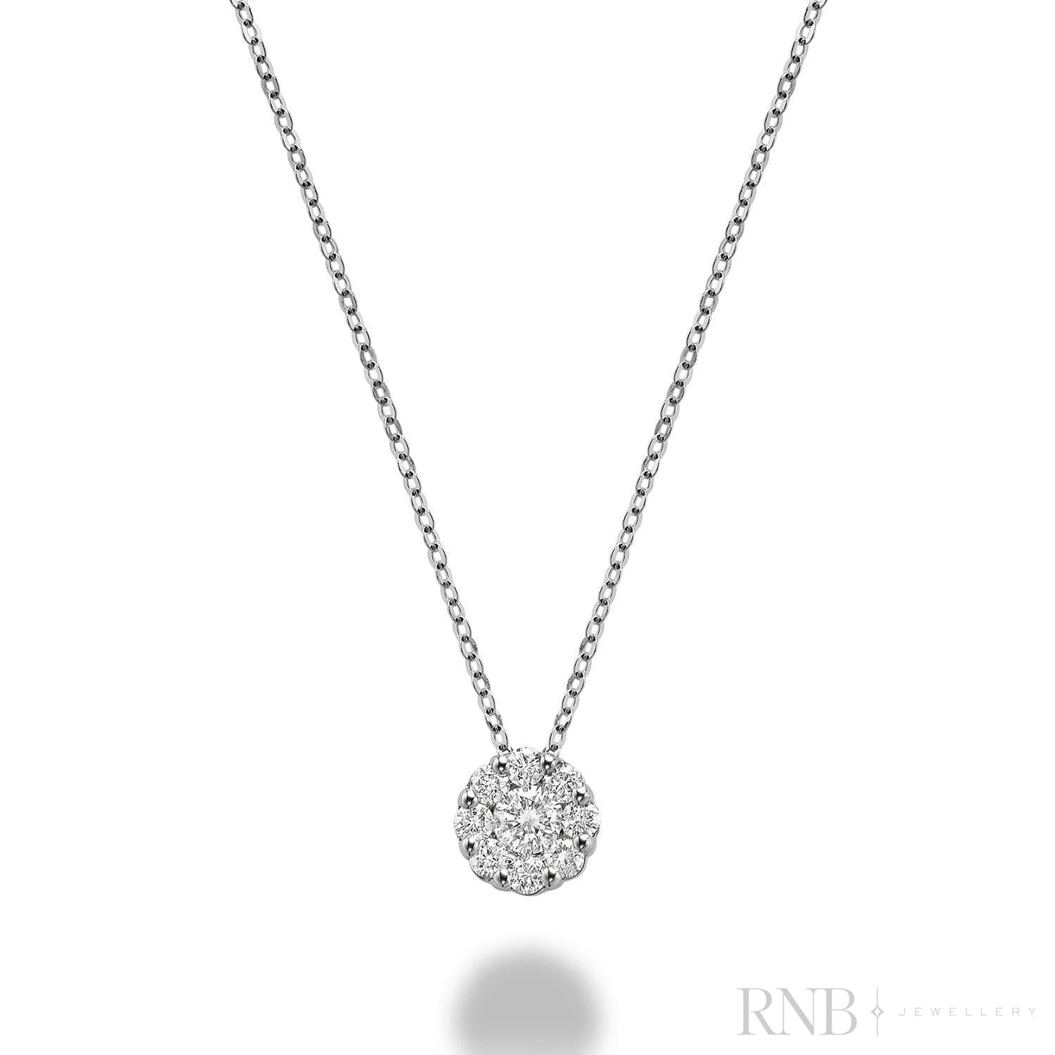 Cluster Diamond Pendant-RNB Jewellery