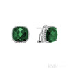 White Gold / Simulated Emerald / Closeout