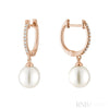 Rose Gold / 0.12CTDI / Cultured Freshwater Pearl