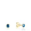 Yellow Gold / Blue Topaz