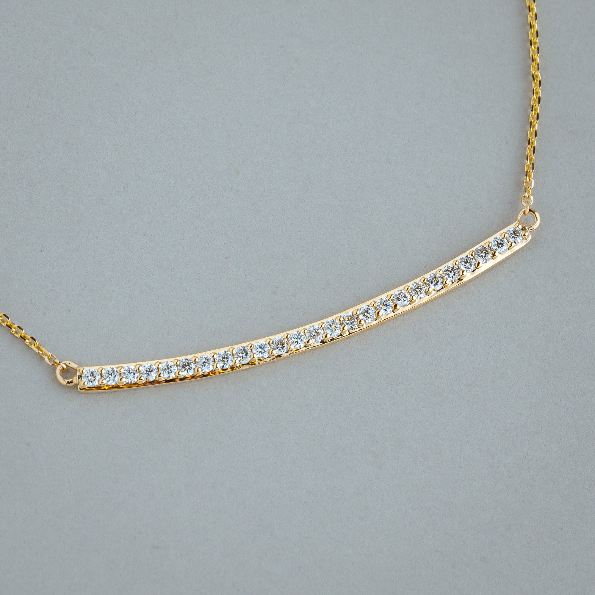 Bar Diamond Necklace - RNB Jewellery