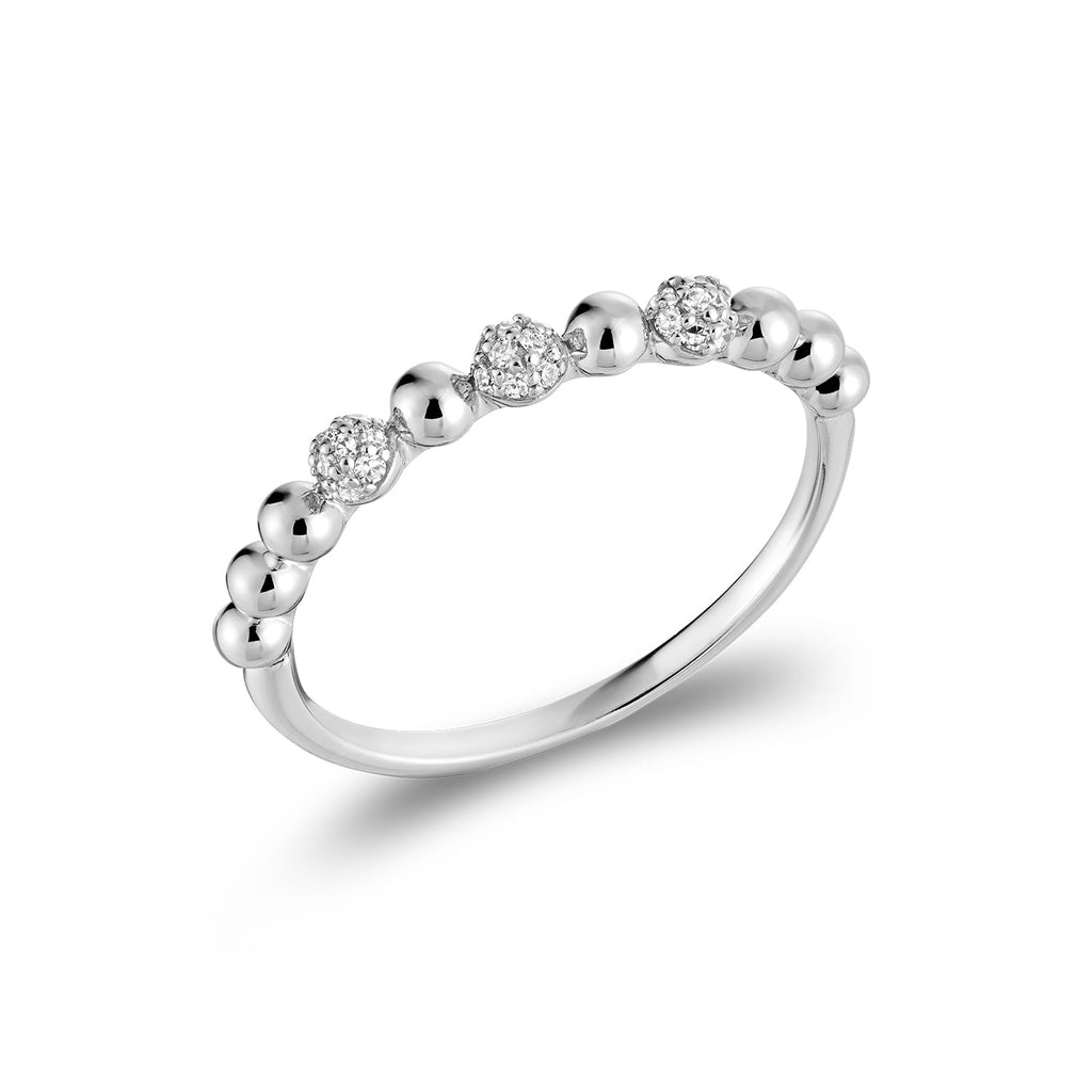 Bead Pave Diamond Ring - RNB Jewellery