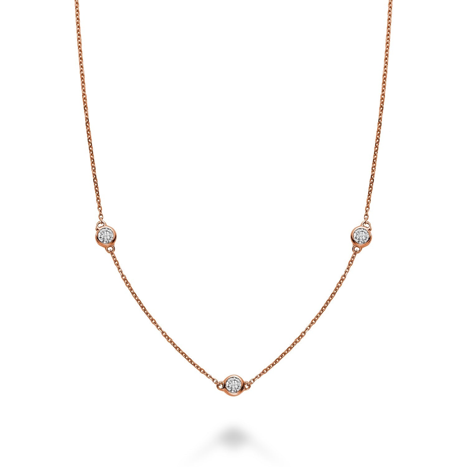 Bezel Diamond by the Yard Necklace - RNB Jewellery